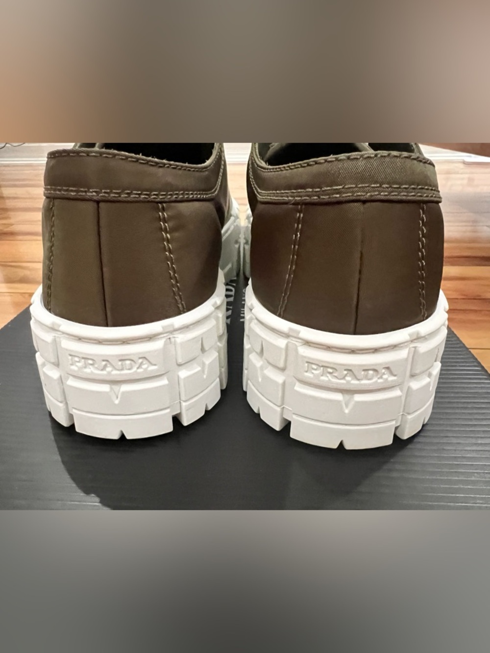 Prada Double Wheel low-top sneakers, size 10 - Picture 6 of 7